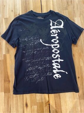 Aeropostale Vinyl Print Graphic Tee